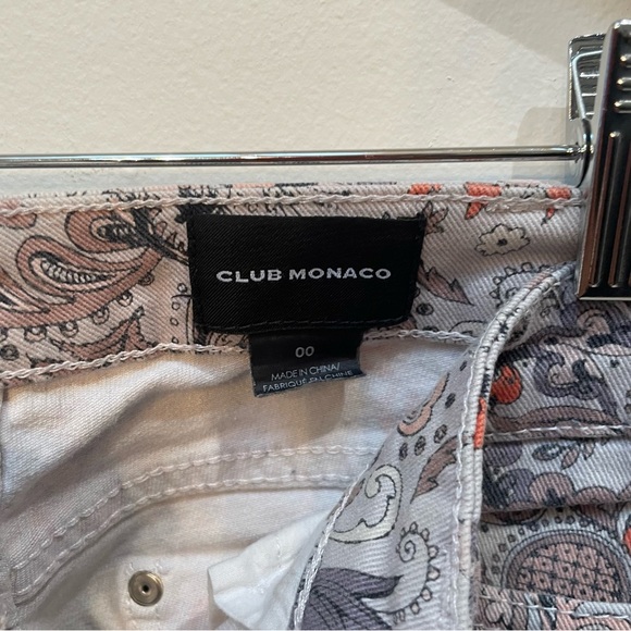 Club Monaco Paisley Skinny Jeans - Gray and orange - Picture 3 of 4